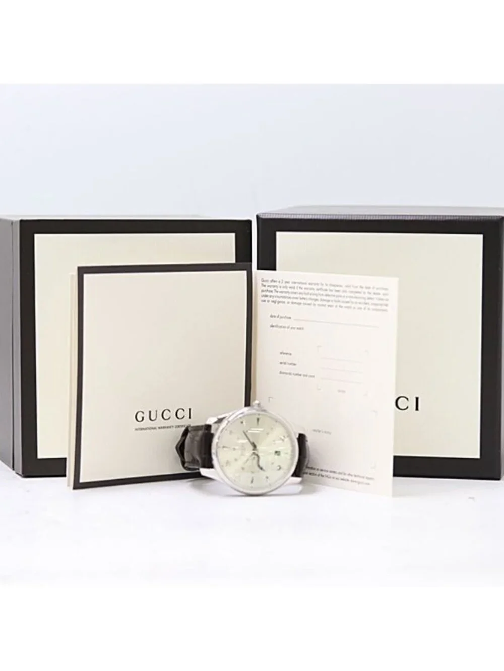 Gucci And 126.3 Automatic Winding Date Silver Dial Watch